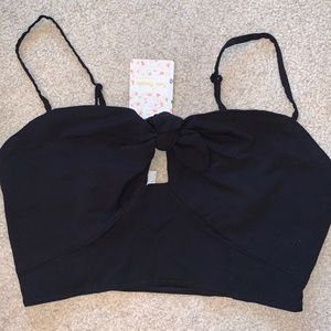 Free people tie crop top